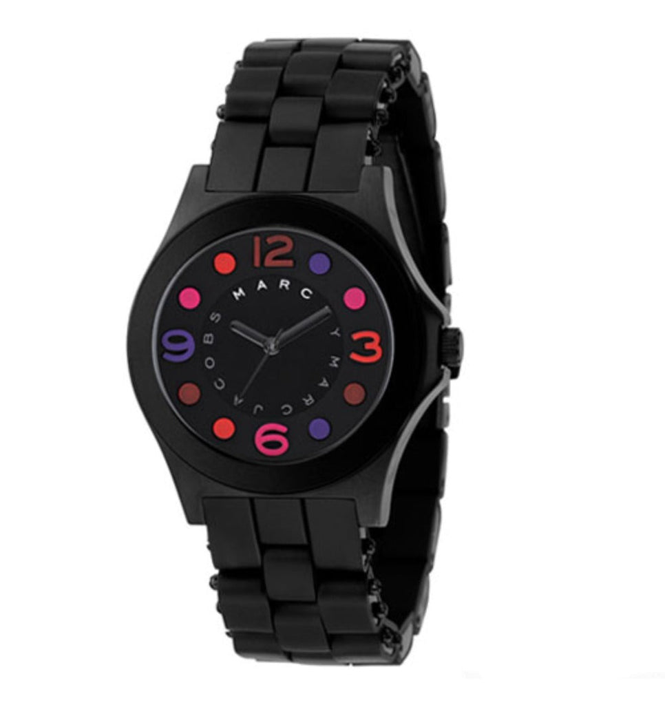 Marc Jacobs Pelly Black Dial Black Silicone Strap Watch for Women - MBM2543 Buy Now By Marc Jacobs
