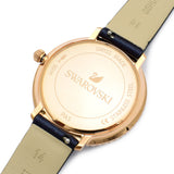 Swarovski Crystal Frost Blue Dial Blue Leather Strap Watch for Women - 5484061 Buy Now By Swarovski