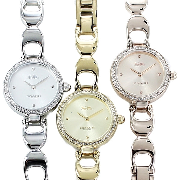 Coach Park Crystals Silver Dial Silver Steel Strap Watch for Women - 14503170 Buy Now By Coach