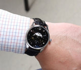 Gucci G-Timeless Moonphase Black Dial Black Leather Strap Watch For Men - YA126327 Buy Now By Gucci