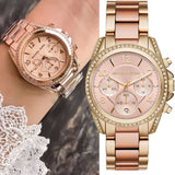 Michael Kors Blair Chronograph Rose Gold Dial Two Tone Steel Strap Watch for Women - MK6316 Buy Now By Michael Kors