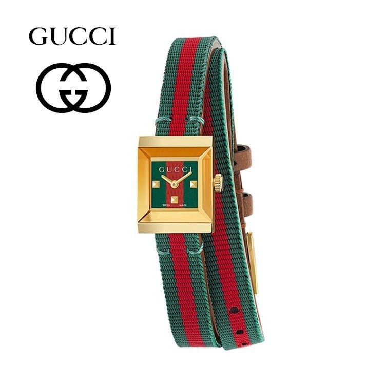 Gucci G-Frame Multicolored Dial Two Tone Nylon Strap Watch For Women - YA128527 Buy Now By Gucci