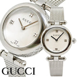 Gucci Diamantissima Quartz Diamonds Mother of Pearl Dial Silver Mesh Bracelet Watch for Women - YA141504 Buy Now By Gucci