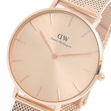 Daniel Wellington Petite Rose Gold Dial Rose Gold Mesh Strap Watch For Women - DW00100472 Buy Now By Daniel Wellington