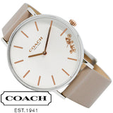 Coach Perry Silver Dial Light Brown Leather Strap Watch for Women - 14503119 Buy Now By Coach
