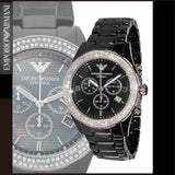 Emporio Armani Ceramica Black Dial Black Ceramic Strap Watch For Men - AR1455 Buy Now By Emporio Armani