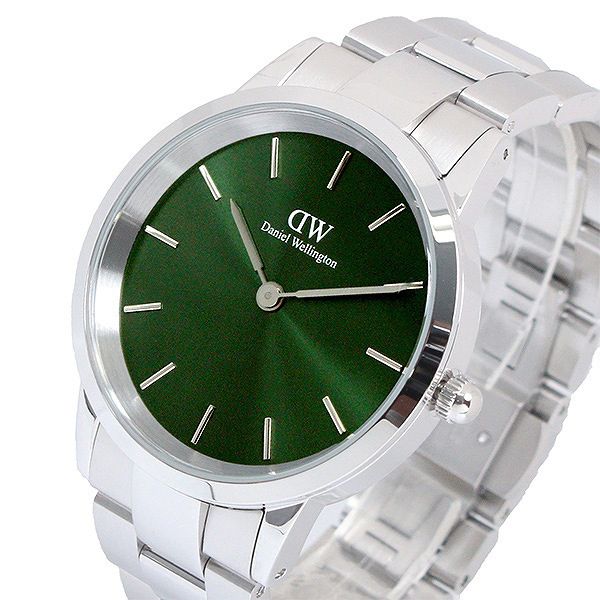 Daniel Wellington Iconic Link Emerald Green Dial Silver Steel Strap Watch For Men - DW00100427 Buy Now By Daniel Wellington