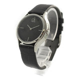 Calvin Klein Skirt Black Dial Black Leather Strap Watch for Women - K2U231C1 Buy Now By Calvin Klein