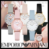Emporio Armani Gianni T Bar Mother Of Pearl Pink Dial Pink Leather Strap Watch For Women - AR1958 Buy Now By Emporio Armani
