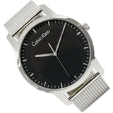 Calvin Klein City Chronograph Black Dial Silver Mesh Bracelet Watch for Men - K2G2G121 Buy Now By Calvin Klein