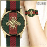 Gucci G Timeless Quartz Green & Red Dial Green & Red NATO Strap Watch For Men - YA126487A Buy Now By Gucci