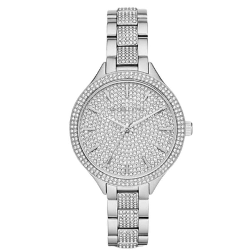 Michael Kors Runway Crystals Silver Dial Silver Steel Strap Watch for Women - MK3822 Buy Now By Michael Kors