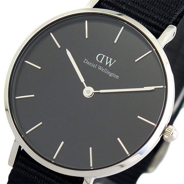 Daniel Wellington Classic Petite Cornwall Black Dial Black NATO Strap Watch For Women - DW00100216 Buy Now By Daniel Wellington