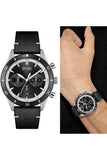 Hugo Boss Chronograph Black Dial Black Leather Strap Watch for Men - 1513864 Buy Now By Hugo Boss