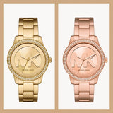 Michael Kors Tibby Quartz Rose Gold Dial Rose Gold Steel Strap Watch For Women - MK6880 Buy Now By Michael Kors