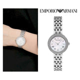 Emporio Armani Rosa Quartz White Dial Silver Steel Strap Watch For Women - AR11354 Buy Now By Emporio Armani