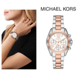 Michael Kors Bradshaw Chronograph White Dial Two Tone Steel Strap Watch For Women - MK7258 Buy Now By Michael Kors