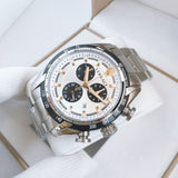 Versace V-Ray Chronograph Quartz Silver Dial Silver Steel Strap Watch For Men - VE2I00321 Buy Now By Versace