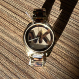 Michael Kors Janelle Three-Hand Gold Dial Two Tone Steel Strap Watch For Women - MK7136 Buy Now By Michael Kors