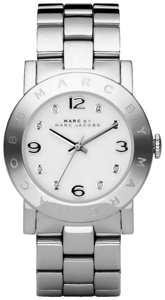Marc Jacobs Amy Silver Dial Silver Steel Strap Watch for Women - MBM3181 Buy Now By Marc Jacobs