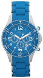 Marc Jacobs Rock Chronograph Blue Dial Blue Silicone Strap Watch for Women - MBM2575 Buy Now By Marc Jacobs