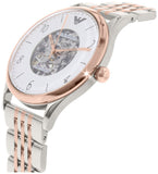 Emporio Armani Meccanico White Dial Two Tone Steel Strap Watch For Men - AR1921 Buy Now By Emporio Armani