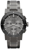 Burberry The City Grey Dial Gunmetal Grey Steel Strap Watch for Men - BU9381 Buy Now By Burberry