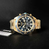 Hugo Boss Energy Chronograph Blue Dial Gold Steel Strap Watch For Men - 1513973 Buy Now By Hugo Boss