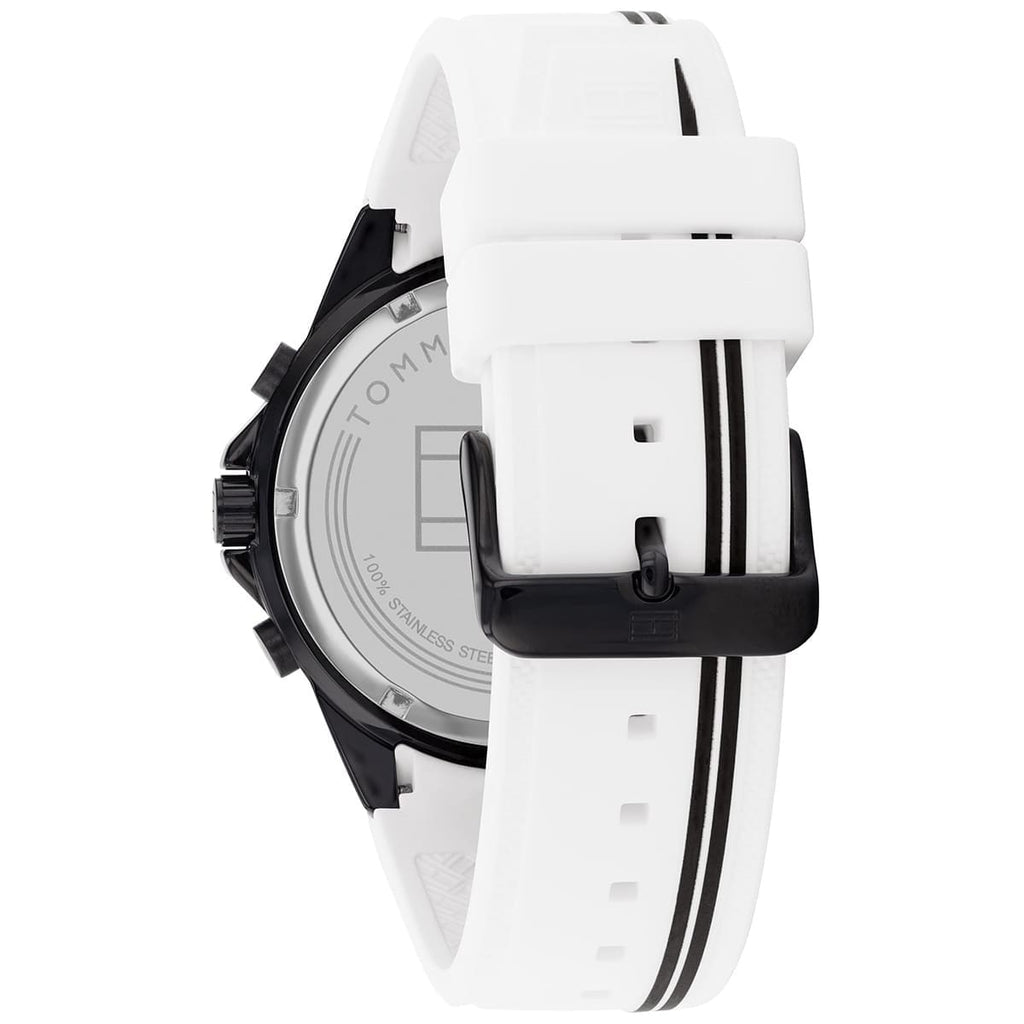 Tommy Hilfiger Aiden Chronograph White Dial White Rubber Strap Watch For Men - 1791862 Buy Now By Tommy Hilfiger