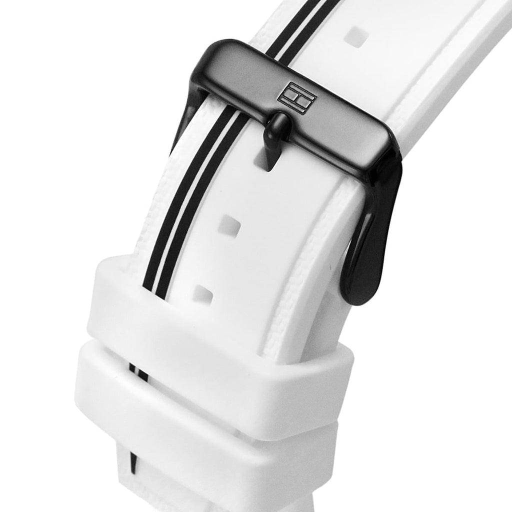 Tommy Hilfiger Aiden Chronograph White Dial White Rubber Strap Watch For Men - 1791862 Buy Now By Tommy Hilfiger