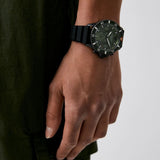 Emporio Armani Diver Chronograph Quartz Green Dial Black Silicon Strap Watch For Men - AR11463 Buy Now By Emporio Armani