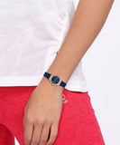 Guess Cosmo Diamonds Blue Blue Dial Blue Silicone Strap Watch for Women - GW0034L4 Buy Now By Guess