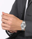 Guess Hendrix Silver Dial Silver Steel Strap Watch for Men - GW0066G1 Buy Now By Guess