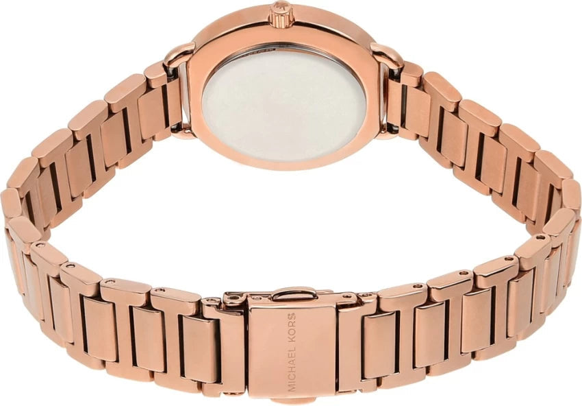Michael Kors Portia Analog Quartz Rose Gold Dial Rose Gold Steel Strap Watch For Women - MK3839 Buy Now By Michael Kors