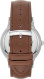 Emporio Armani Renato Quartz Silver Dial Brown Leather Strap Watch For Men - AR11185 Buy Now By Emporio Armani