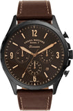 Fossil Forrester Chronograph Black Dial Brown Leather Strap Watch for Men - FS5608 Buy Now By Fossil