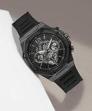 Guess Momentum Black Dial Black Rubber Strap Watch for Men - GW0263G4 Buy Now By Guess