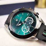 Maserati Traguardo Chronograph Green Dial Black Silicone Strap Watch For Men - R8871612043 Buy Now By Maserati