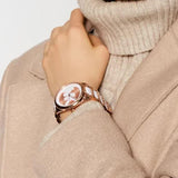 Michael Kors Janelle Three Hand Rose Gold Dial Two Tone Steel Strap Watch For Women - MK7134 Buy Now By Michael Kors