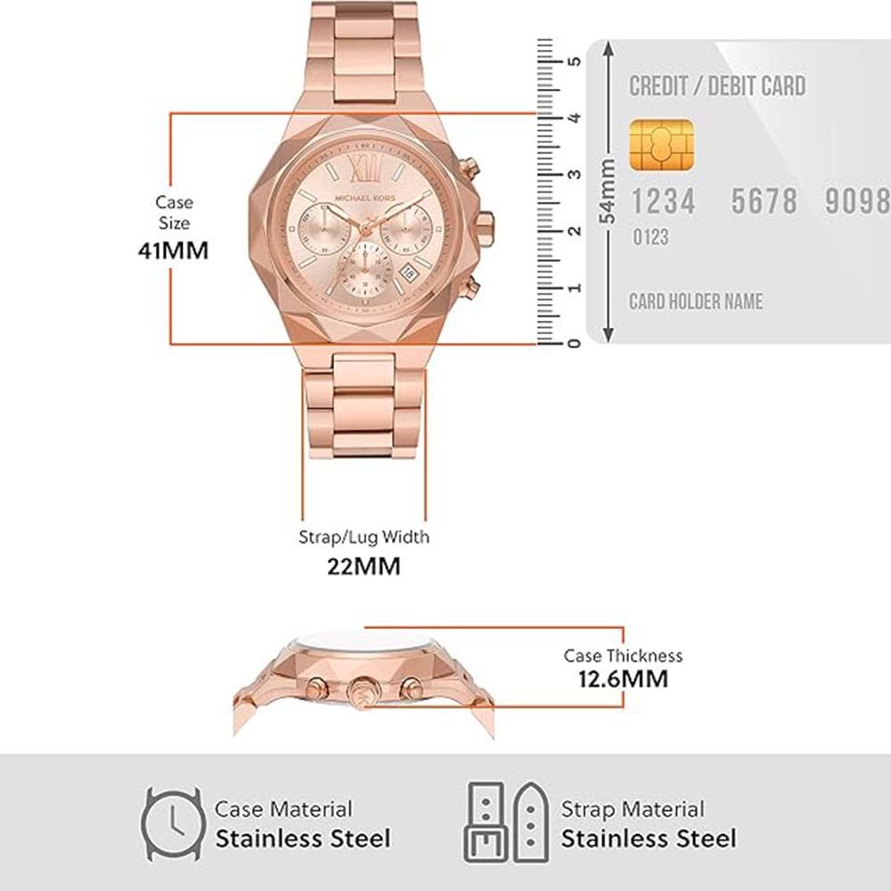 Michael Kors Raquel Analog Rose Gold Dial Rose Gold Steel Strap Watch For Women - MK4688 Buy Now By Michael Kors