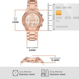 Michael Kors Raquel Analog Rose Gold Dial Rose Gold Steel Strap Watch For Women - MK4688 Buy Now By Michael Kors