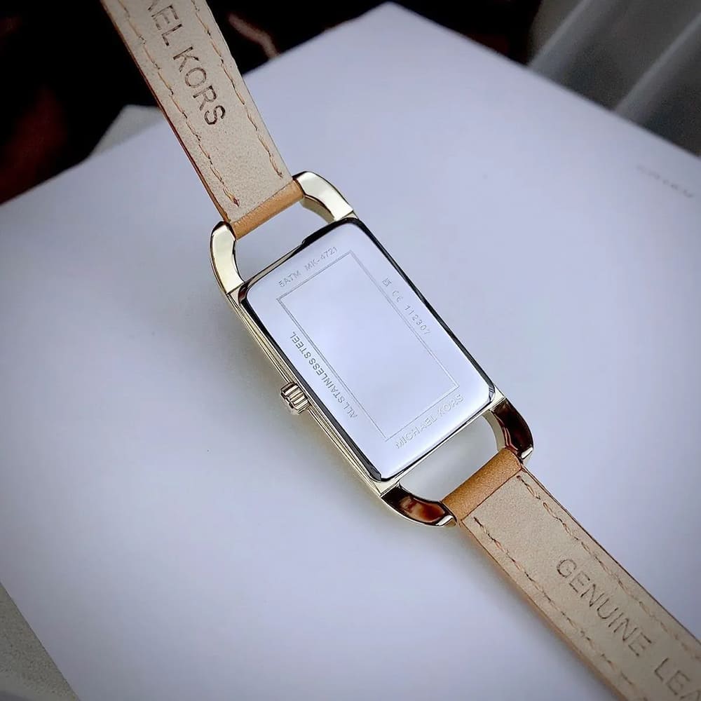 Michael Kors Empire Three Hand Gold Dial Brown Leather Strap Watch for Women - MK4721 Buy Now By Michael Kors