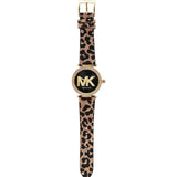 Michael Kors Parker Black Dial Cheetah Print Brown Leather Strap Watch For Women - MK4723 Buy Now By Michael Kors