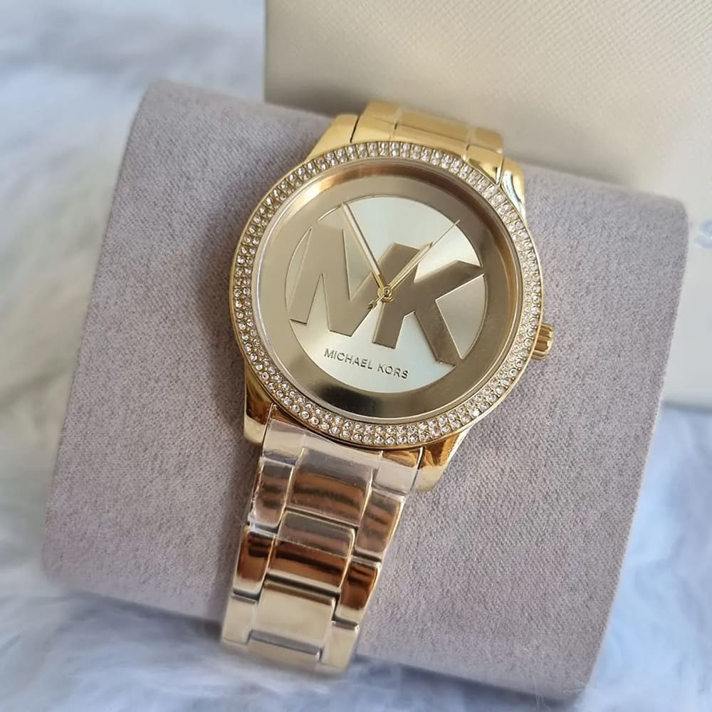 Michael Kors Tibby Three Hand Gold Dial Gold Steel Strap Watch For Women - MK6879 Buy Now By Michael Kors