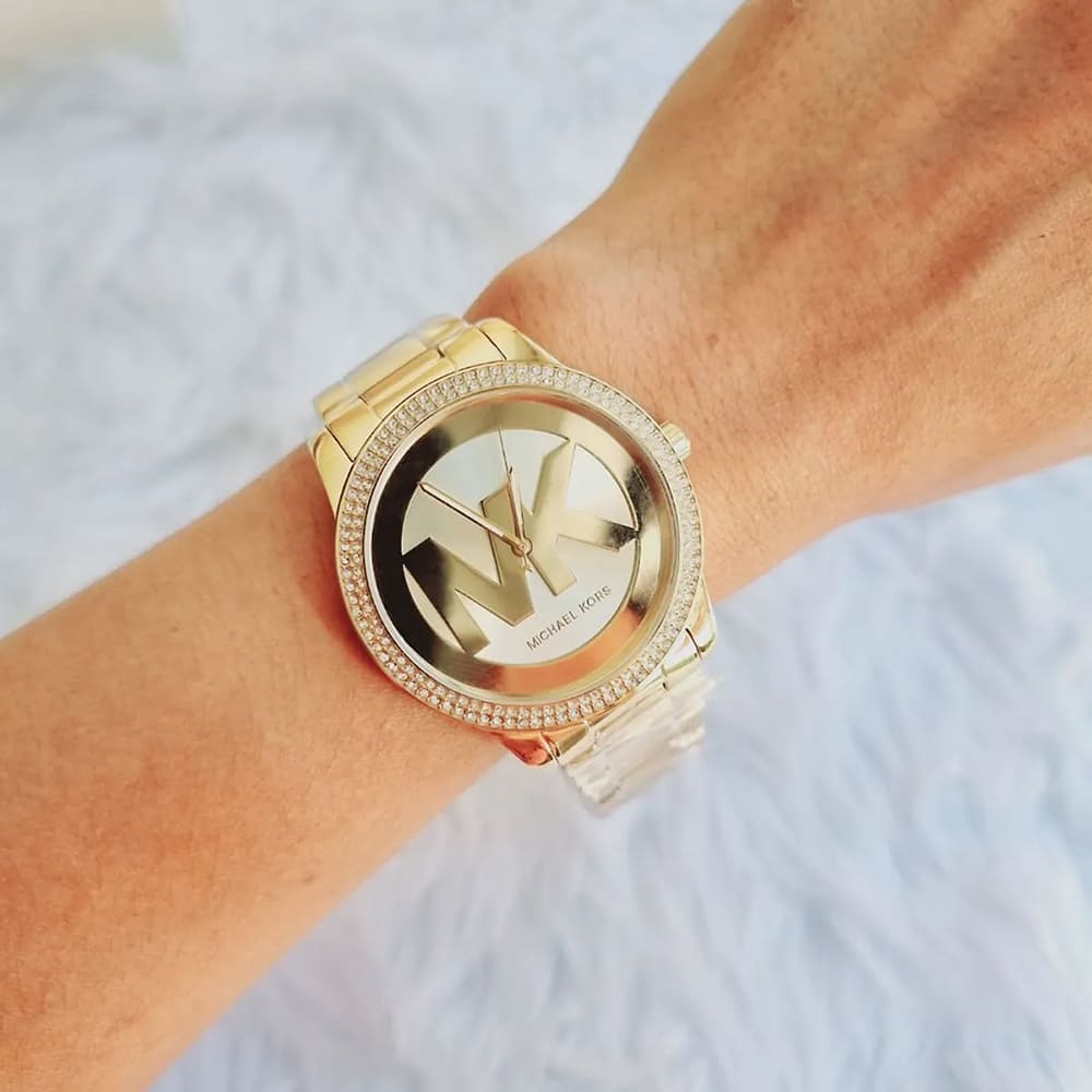 Michael Kors Tibby Three Hand Gold Dial Gold Steel Strap Watch For Women - MK6879 Buy Now By Michael Kors