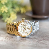 Michael Kors Runway Chronograph Gold Dial Two Tone Steel Strap Watch For Women - MK7329 Buy Now By Michael Kors