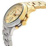 Michael Kors Runway Chronograph Gold Dial Two Tone Steel Strap Watch For Women - MK7329 Buy Now By Michael Kors