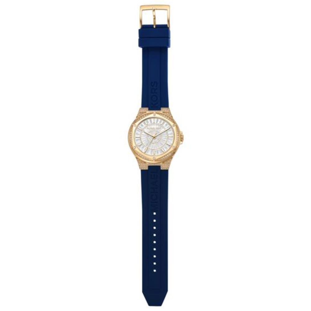 Michael Kors Lennox Three Hand White Dial Blue Silicone Strap Watch For Women - MK7333 Buy Now By Michael Kors