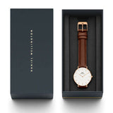 Daniel Wellington Classic Suffolk White Dial Brown Leather Strap Watch For Men - DW00100122 Buy Now By Daniel Wellington