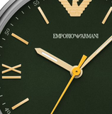 Emporio Armani Kappa Quartz Black Dial Two Tone Mesh Bracelet Watch For Men - AR11228 Buy Now By Emporio Armani